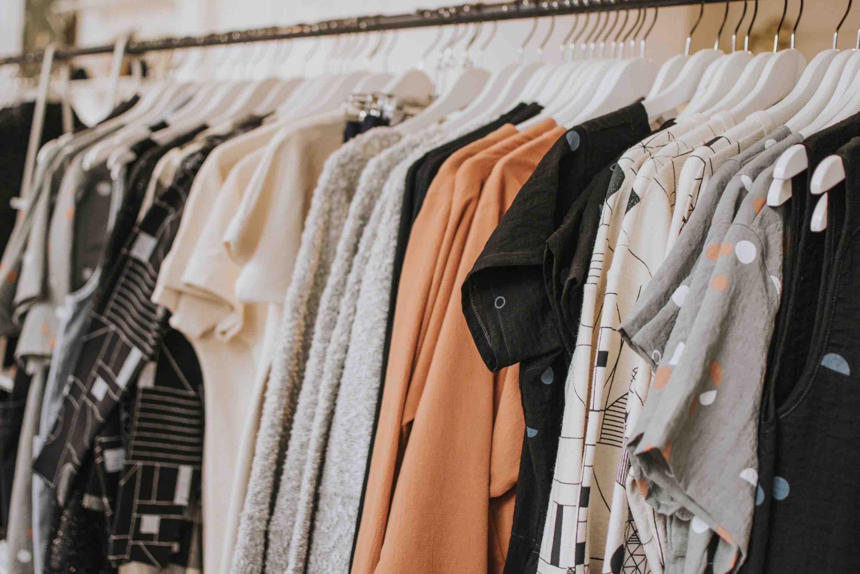 Store clothes line; photo credit: https://unsplash.com/@theburbgirl